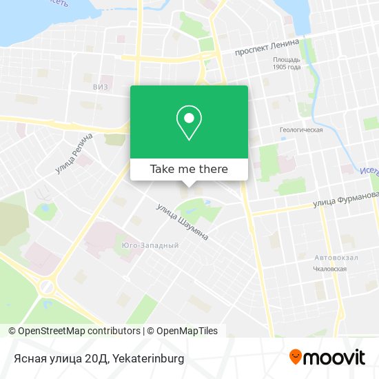 Ясная улица 20Д map