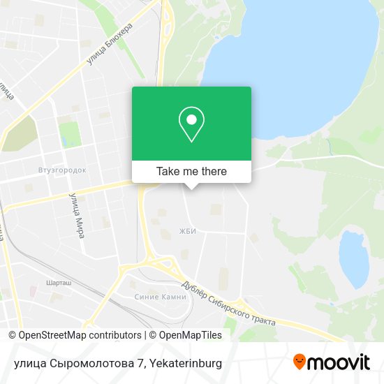улица Сыромолотова 7 map