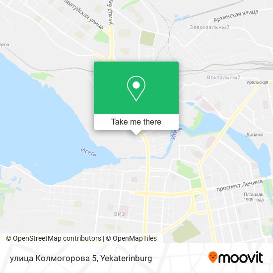 улица Колмогорова 5 map