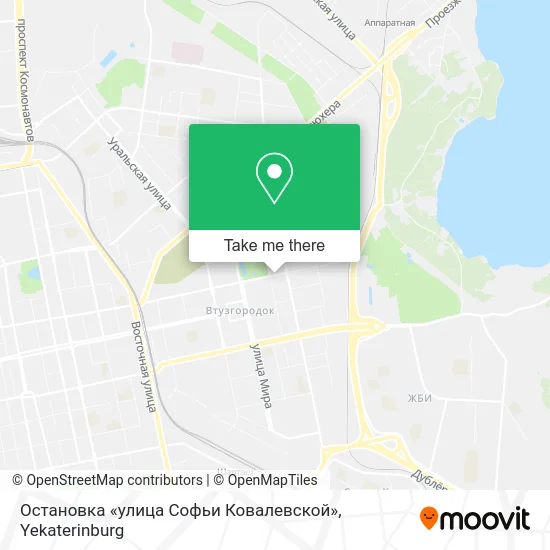 Остановка «улица Софьи Ковалевской» map