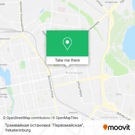 Трамвайная остановка "Первомайская" map