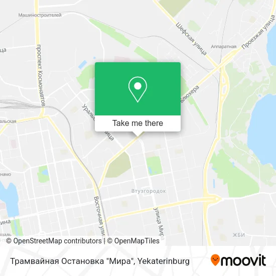 Трамвайная Остановка "Мира" map