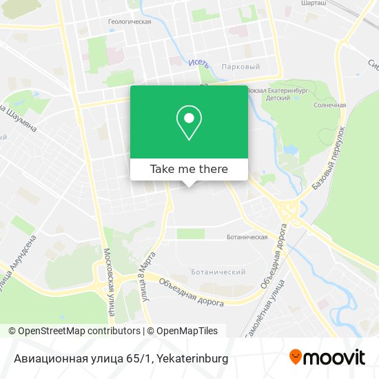 Авиационная улица 65/1 map