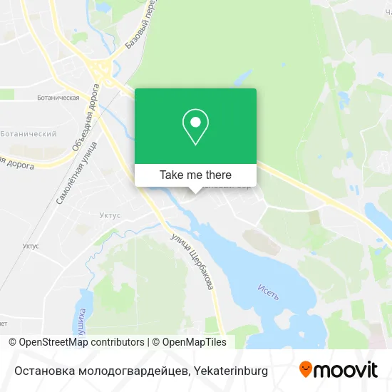 Остановка молодогвардейцев map