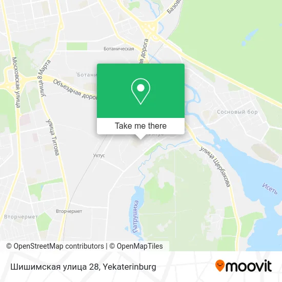 Шишимская улица 28 map