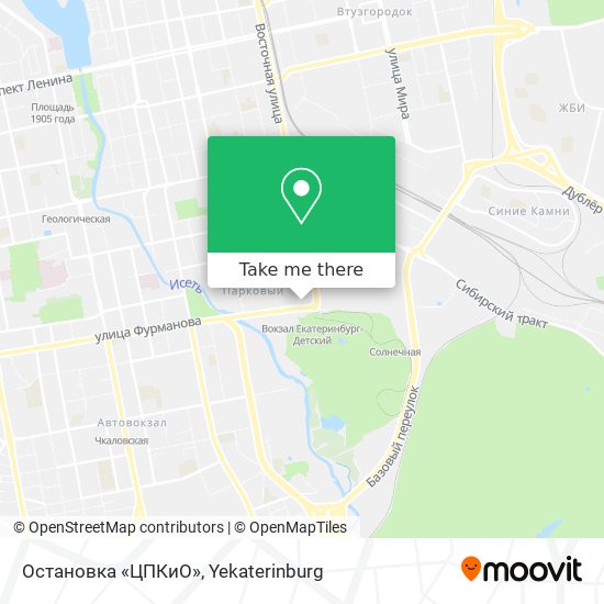 Остановка «ЦПКиО» map