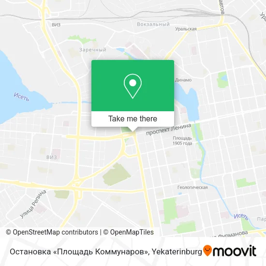 Остановка «Площадь Коммунаров» map