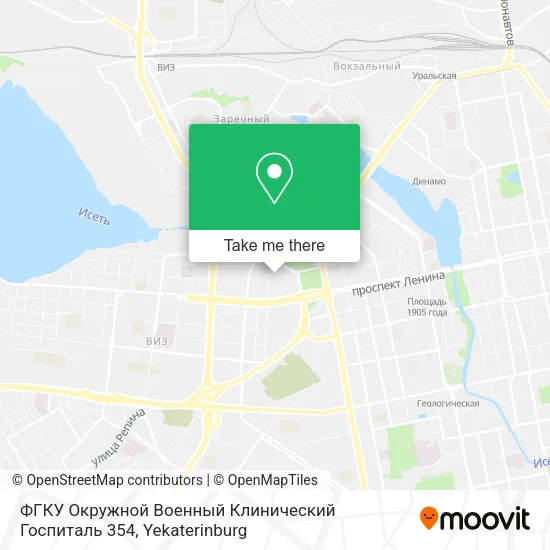 ФГКУ Окружной Военный Клинический Госпиталь 354 map