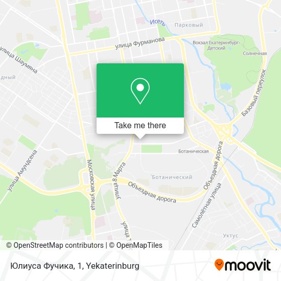 Юлиуса Фучика, 1 map
