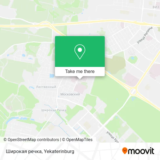 Широкая речка map