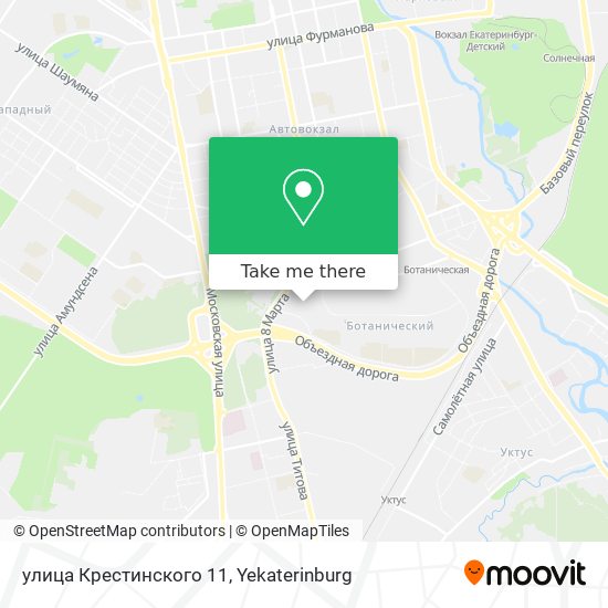улица Крестинского 11 map