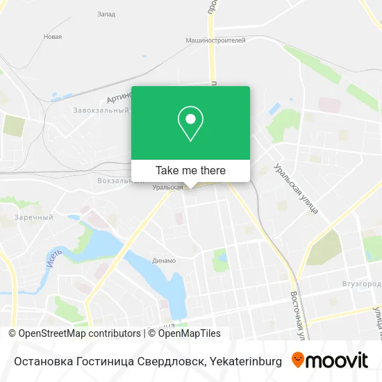 Остановка Гостиница Свердловск map