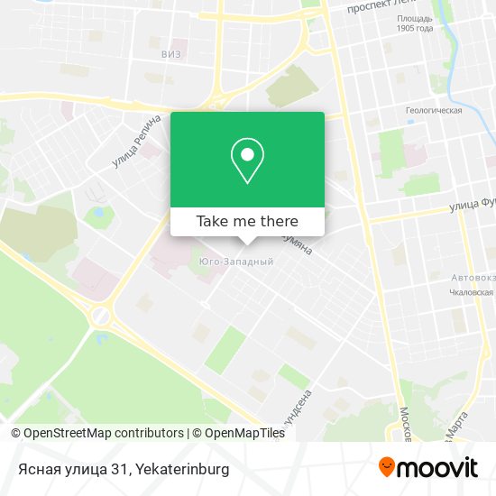 Ясная улица 31 map