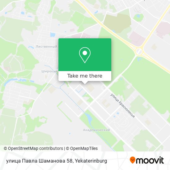 улица Павла Шаманова 58 map