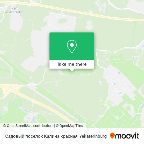 Садовый поселок Калина красная map