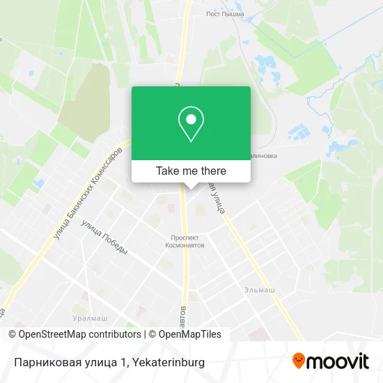 Парниковая улица 1 map