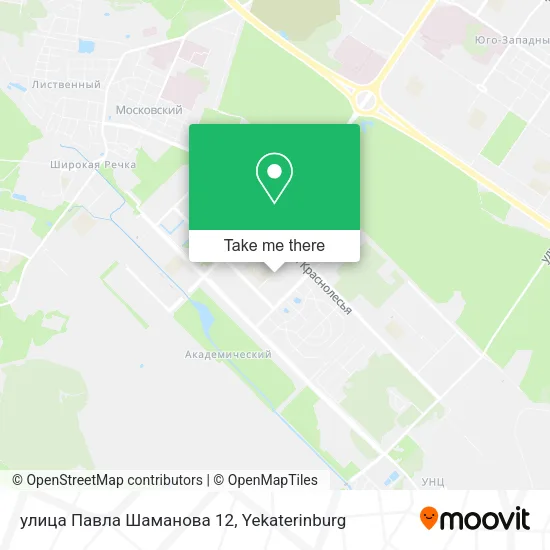 улица Павла Шаманова 12 map