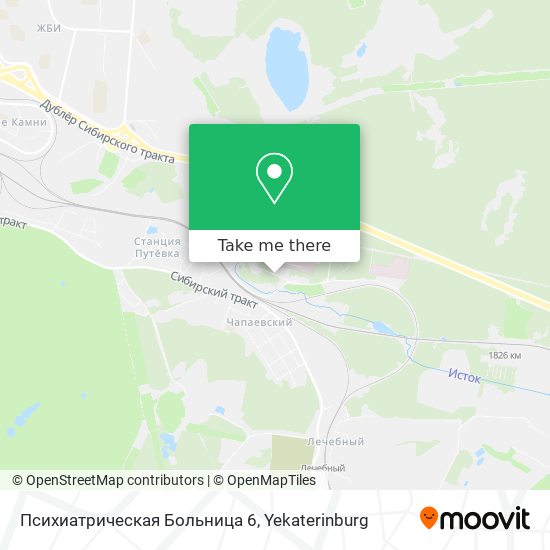 Психиатрическая Больница 6 map
