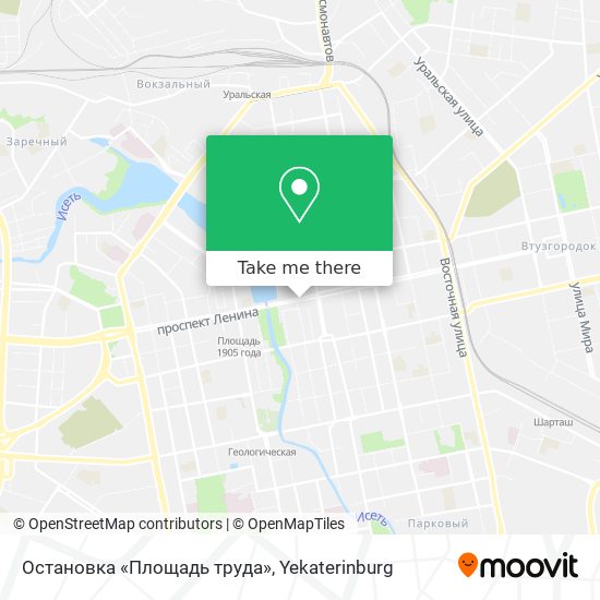 Остановка «Площадь труда» map