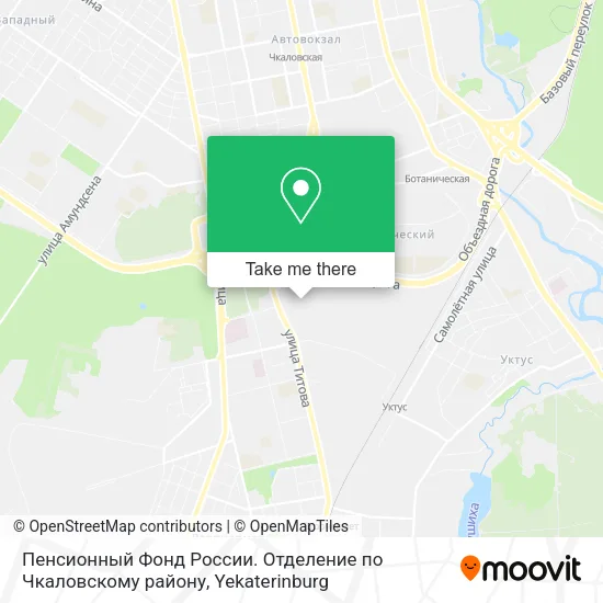 Пенсионный Фонд России. Отделение по Чкаловскому району map