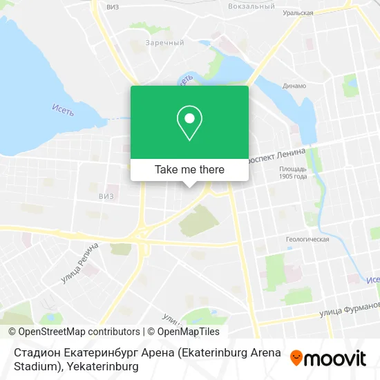 Стадион Екатеринбург Арена (Ekaterinburg Arena Stadium) map
