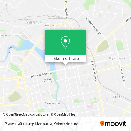 Визовый центр Испании map