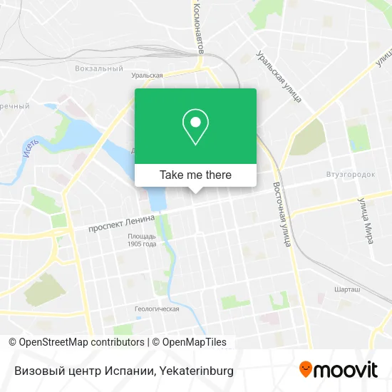 Визовый центр Испании map
