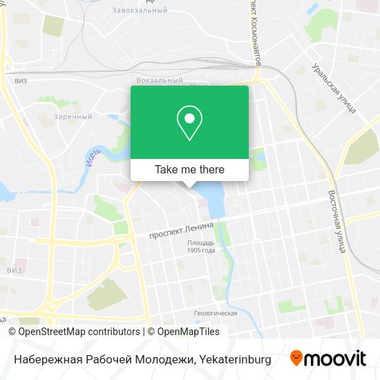 Набережная Рабочей Молодежи map