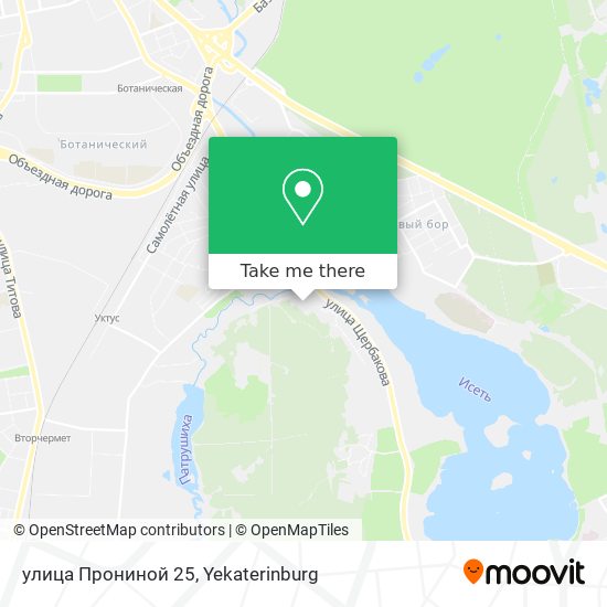 улица Прониной 25 map