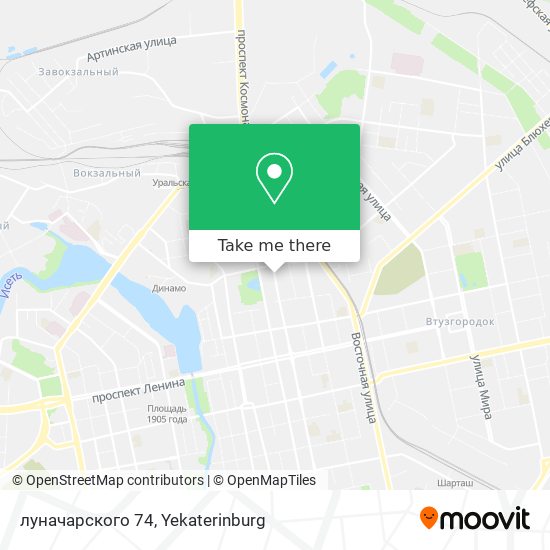 луначарского 74 map
