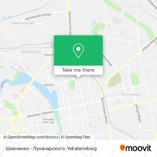 Шевченко - Луначарского map