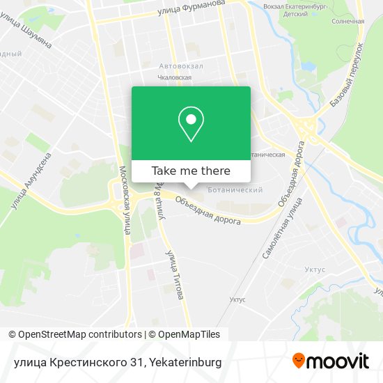 улица Крестинского 31 map