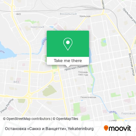 Остановка «Сакко и Ванцетти» map
