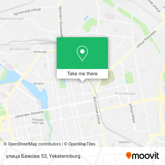 улица Бажова 53 map