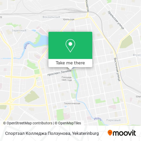 Спортзал Колледжа Ползунова map