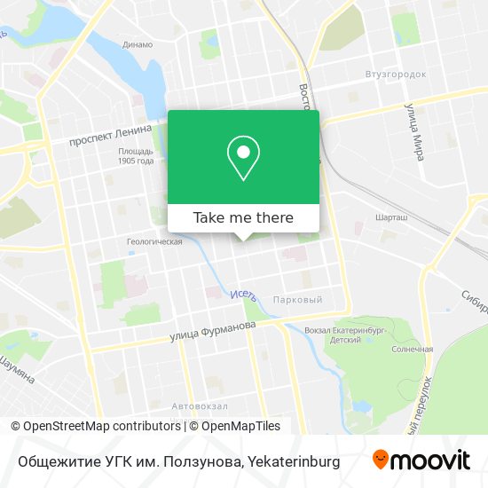 Общежитие УГК им. Ползунова map