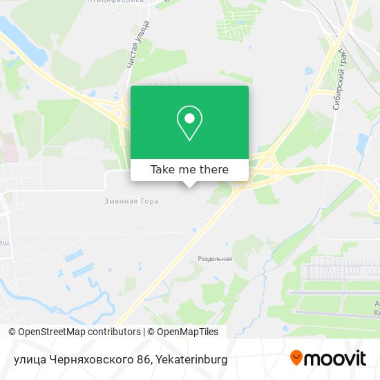 улица Черняховского 86 map