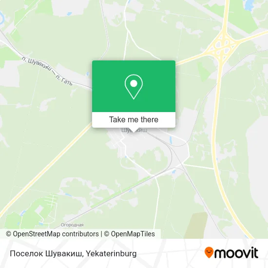 Поселок Шувакиш map