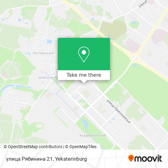 улица Рябинина 21 map