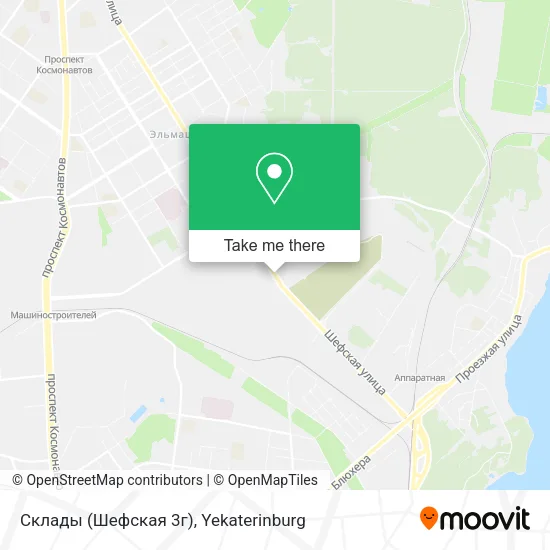 Склады (Шефская 3г) map