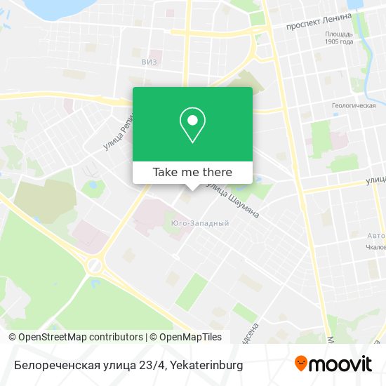 Белореченская улица 23/4 map