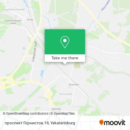 проспект Горнистов 1б map