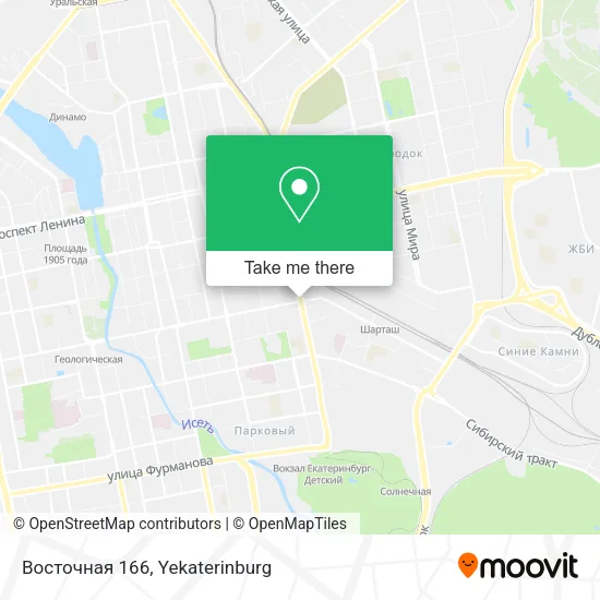Восточная 166 map