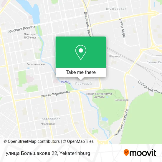 улица Большакова 22 map