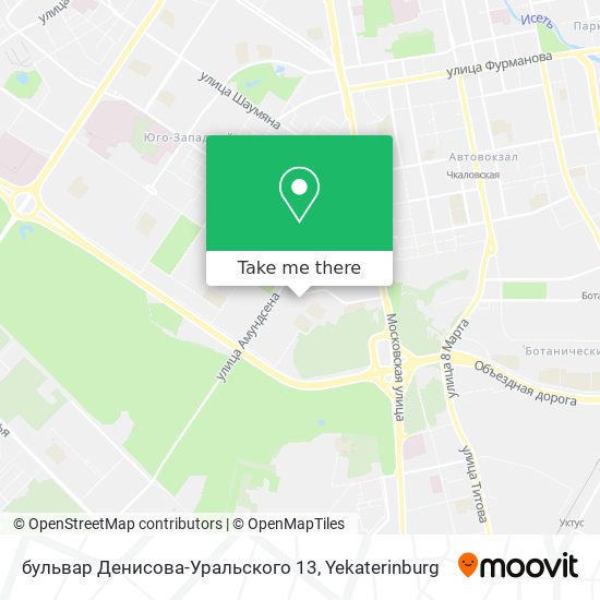 бульвар Денисова-Уральского 13 map