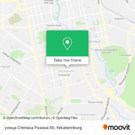 улица Степана Разина 80 map