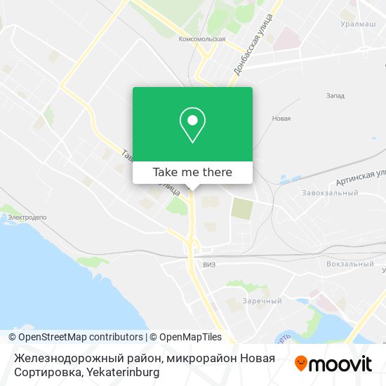Железнодорожный район, микрорайон Новая Сортировка map