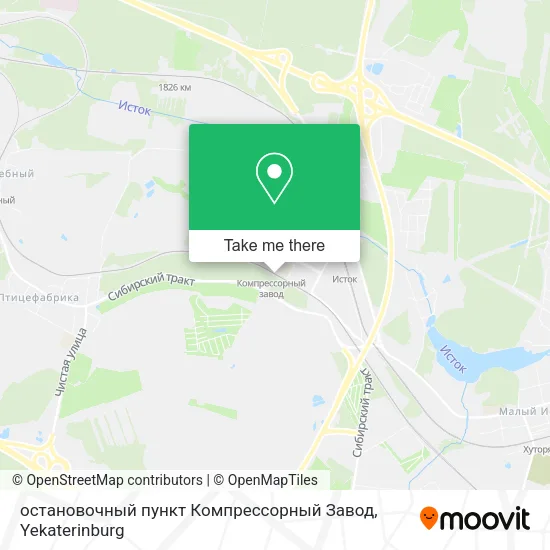 остановочный пункт Компрессорный Завод map
