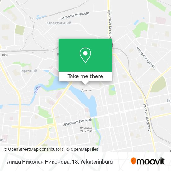 улица Николая Никонова, 18 map