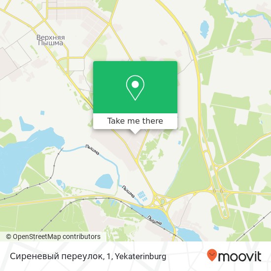 Сиреневый переулок, 1 map